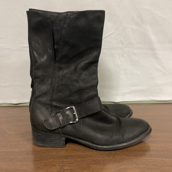Donald J Pliner Pita Black Leather Mid Calf Boot - Picture 5 of 6